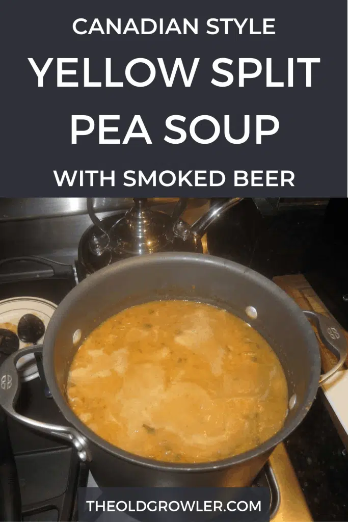 This classic French Canadian split pea soup features a smoked beer for added flavor. Perfect for cold winter days!